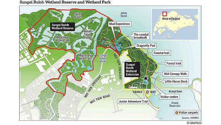 Sungei Buloh Wetland Reserve Map